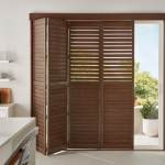 Plantation Shutters Window treatments for sliding glass doors