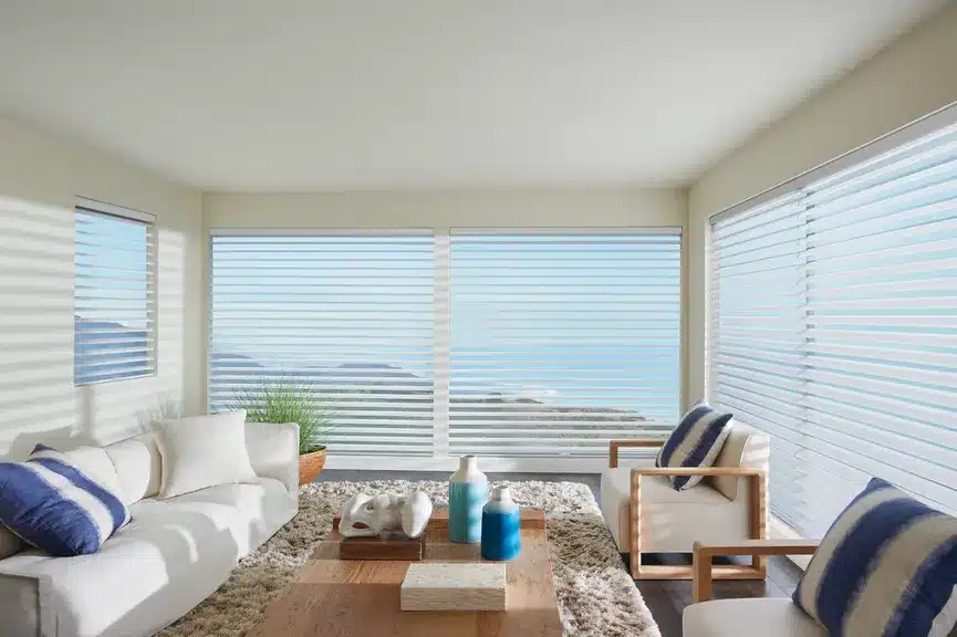 Silhouette shadings in a Woodbridge living room